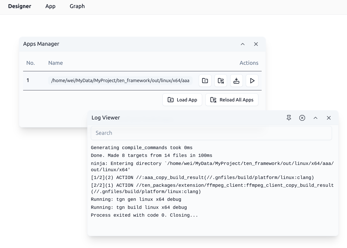 Building a TEN app