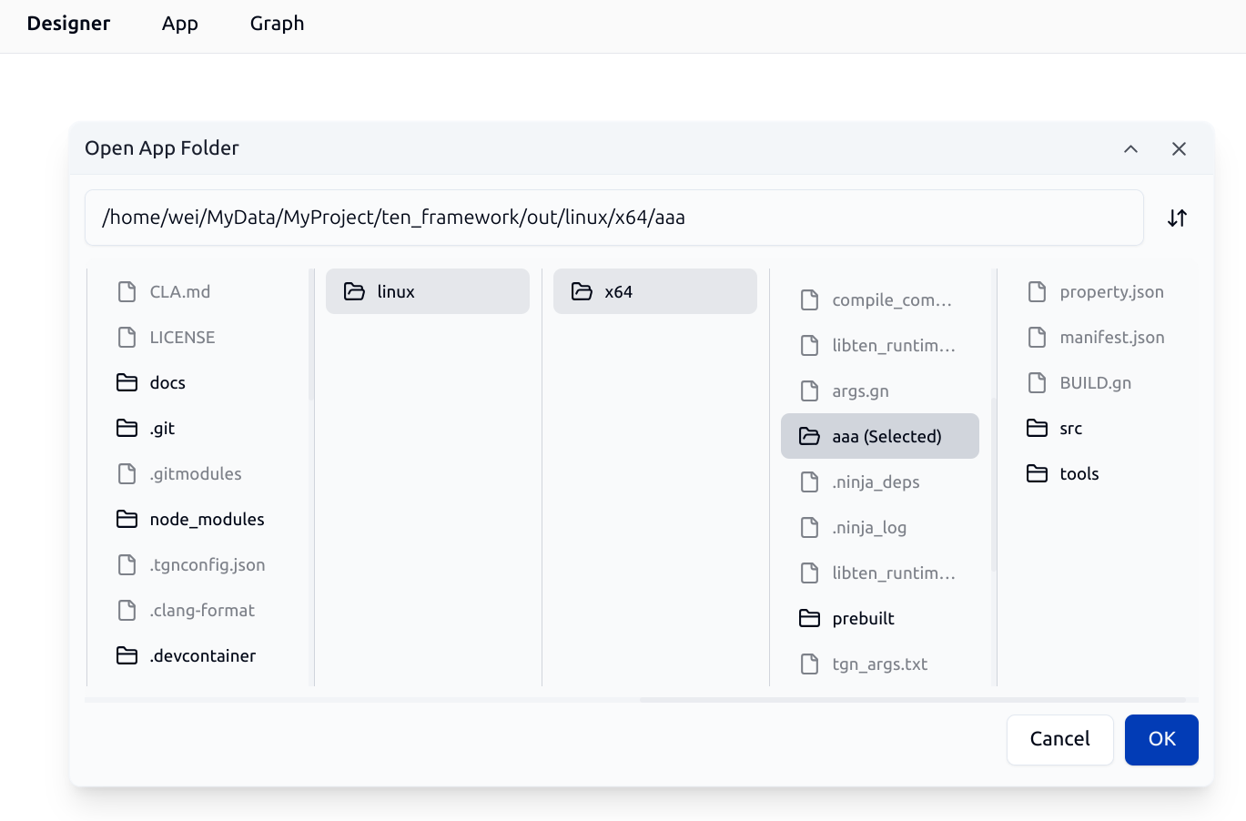 Loading an Existing TEN app